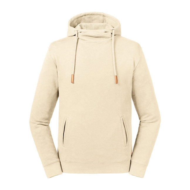 R209M-Pure Organic High Collar Hooded Sweat